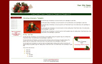 Screenshot of Christmas Greenery Template.